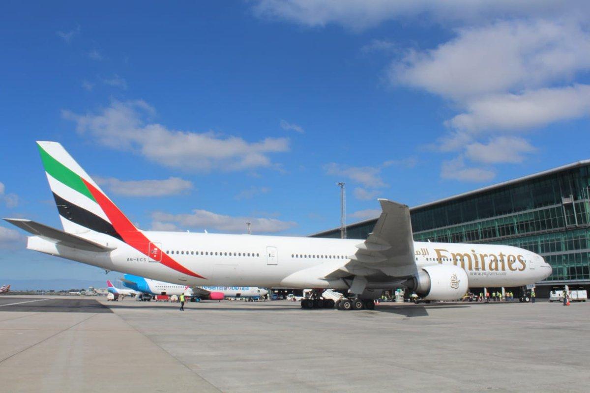 International aircraft at an airport